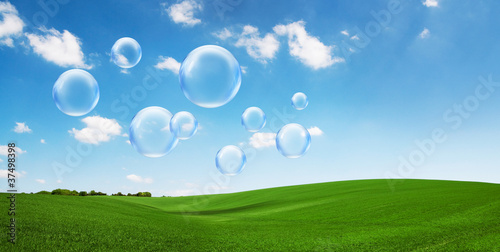Photo: bubbles over fields bubbles over fields