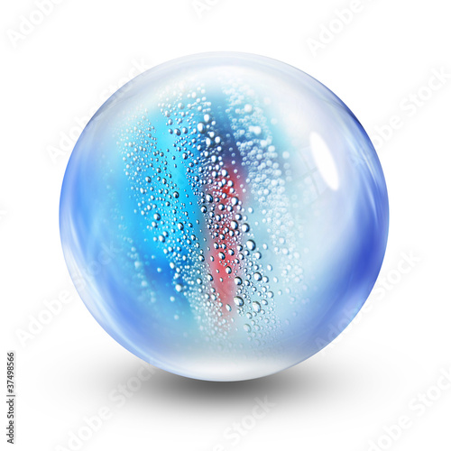 Foto: glass ball water glass ball water