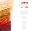 dyed locks of hair