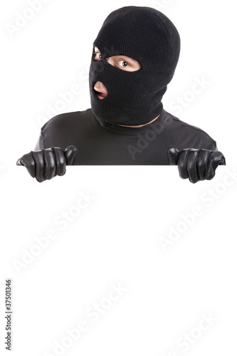 Photo: thief with banner thief with banner