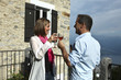 Photo: man and woman drink wine man and woman drink wine
