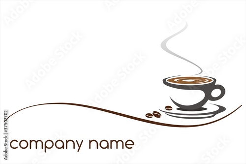 Vector: hot coffee , cafeteria , logo design hot coffee , cafeteria , logo design