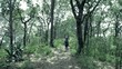 Girl Walking in the Bush