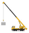 Crane truck vector