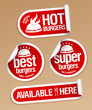 Best Hot Burgers, stickers pack