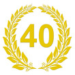 Lorbeerkranz Gold - 40