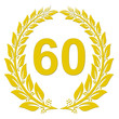 Lorbeerkranz Gold - 60