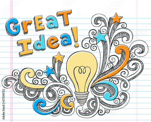 Vector: Great Idea Lightbulb Doodle Vector Design Elements Great Idea Lightbulb Doodle Vector Design Elements