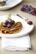 pfannkuchen mit weintrauben