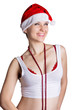 Happy christmas woman