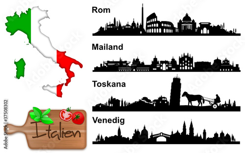 Vektor: Typisch Italien Typisch Italien