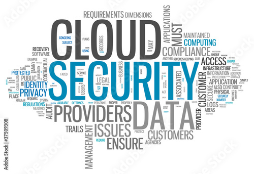 Illustration: Word Cloud "Cloud Security" Word Cloud "Cloud Security"