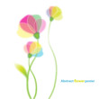 Flower background template with place for your text.
