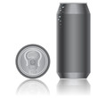 Aluminum packaging for beverages. Vector.