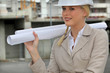 female entrepreneur in construction site