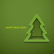 Christmas fur-tree. Vector illustration. Eps10