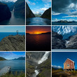Collage Norwegen Landschaften