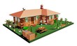 Casa di Legno e Giardino-Wooden House with Garden-3d