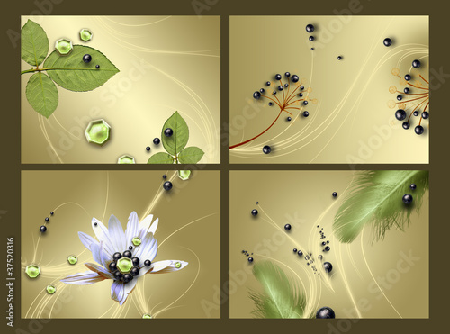 Illustration: Abstract nature background Abstract nature background