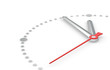 Illustration: Time Concept. Clock at five to twelve. Steel Time Concept. Clock at five to twelve. Steel