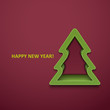 Christmas fur-tree. Vector illustration. Eps10