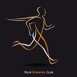symbole courir, logo sport