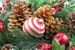 Weihnachtsdekoration rot weiß