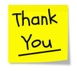 Yellow Thank You Note Yellow Thank You Note