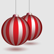two christmas balls