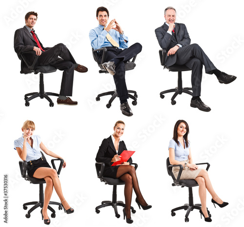 Photo: Sitting business people Sitting business people