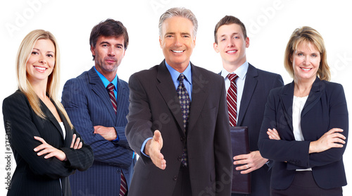 Photo: Businessman with handshake. Teamwork. Businessman with handshake. Teamwork.