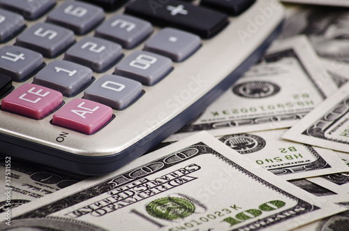 Photo: calculating money calculating money