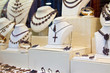 counter with jewelry