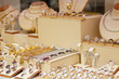 counter with jewelry