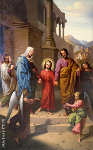 Photo: holy Family from Vienna church - paiter Leopold Kupelwieser holy Family from Vienna church - paiter Leopold Kupelwieser