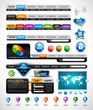 Collection of modern style web headers Collection of modern style web headers