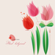 Cute floral background Cute floral background