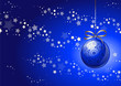 Christmas background in blue Christmas background in blue