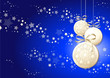 Christmas background in blue Christmas background in blue