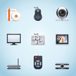Computer peripherals icons