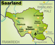 Bundesland Saarland und Umgebung