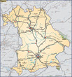 Bundesland Bayern und Umgebung