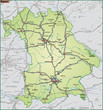 Bundesland Bayern und Umgebung
