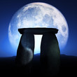 Megalith Monument Moonlit