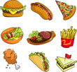 Fast food icons