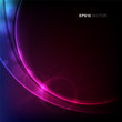 Vector design with stars, rays and vibrant light