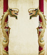 Dragon old paper texture use for background