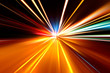 rapid race of night highway