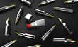 Cartridges with lipstick