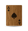 The Jack card on wooden background. The Jack card on wooden background.